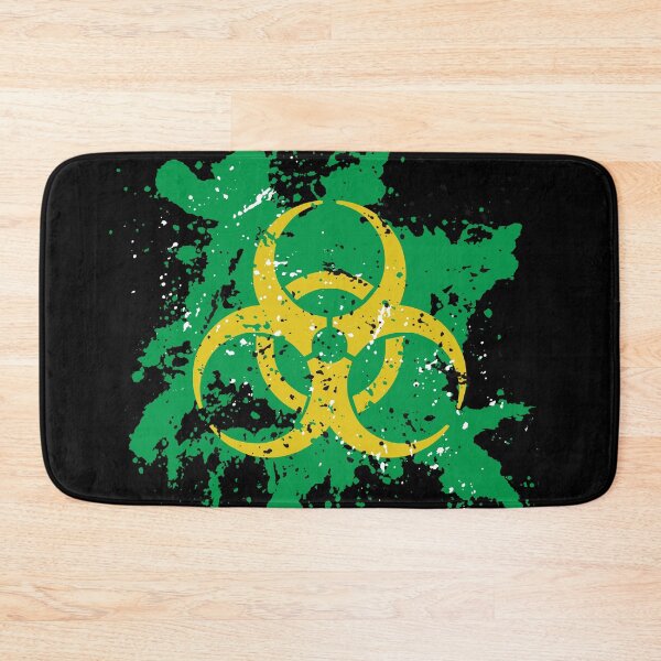 Item preview, Yellow Biohazard Symbol with Green Splatter Effect  designed and sold by iscaStudioArt.