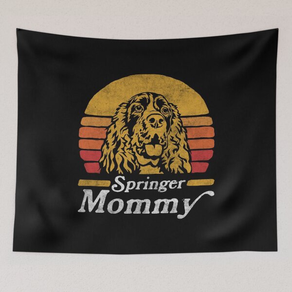 Item preview, Retro Vintage Inglés Springer Spaniel Mami designed and sold by More Cute Dogs.