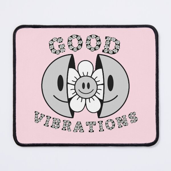 Item preview, GOOD VIBRATIONS Smiling Daisy Grey designed and sold by everything4eva.