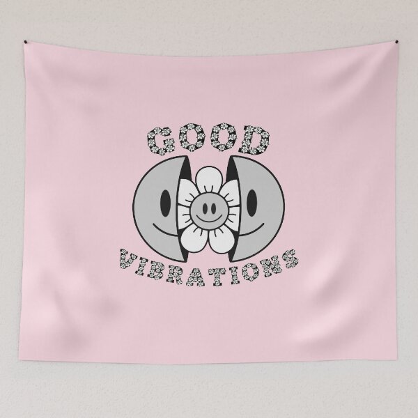 Item preview, GOOD VIBRATIONS Smiling Daisy Grey designed and sold by everything4eva.