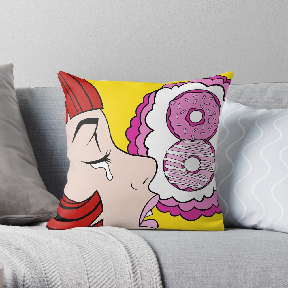 Pop Art Donut Cushion