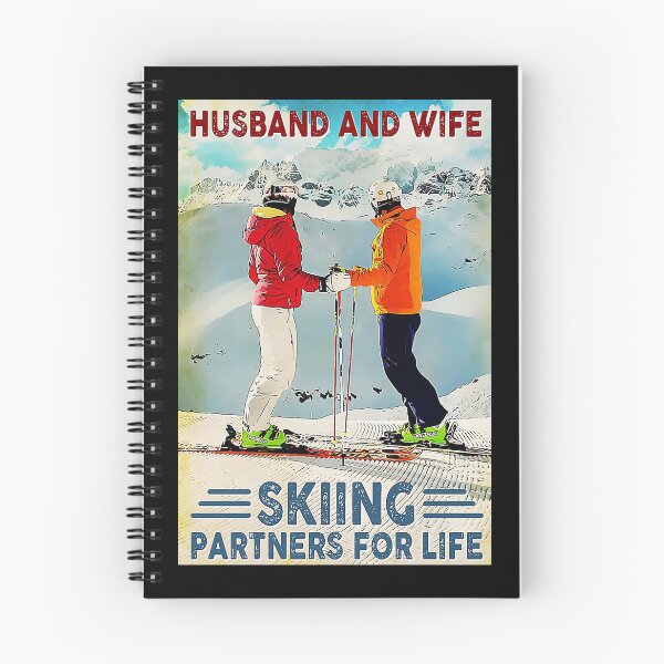 Item preview, Husband and wife Skiing Partners For Life  designed and sold by sellexxf69.