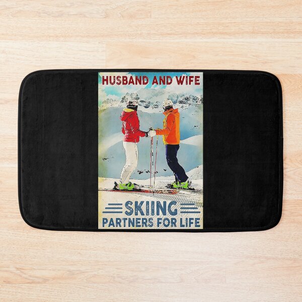 Item preview, Husband and wife Skiing Partners For Life  designed and sold by sellexxf69.