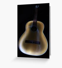 Painted Guitar Greeting Card