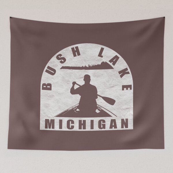 Artikelvorschau, Bush Lake Michigan T-ShirtBush Lake Kanufahren Michigan entworfen und verkauft von OkazaSaitama.