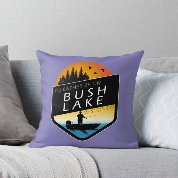 Item preview, Bush Lake Wisconsin T-ShirtI'd Rather Be On Bush Lake Wisconsin Sunset Fishing  designed and sold by OkazaSaitama.