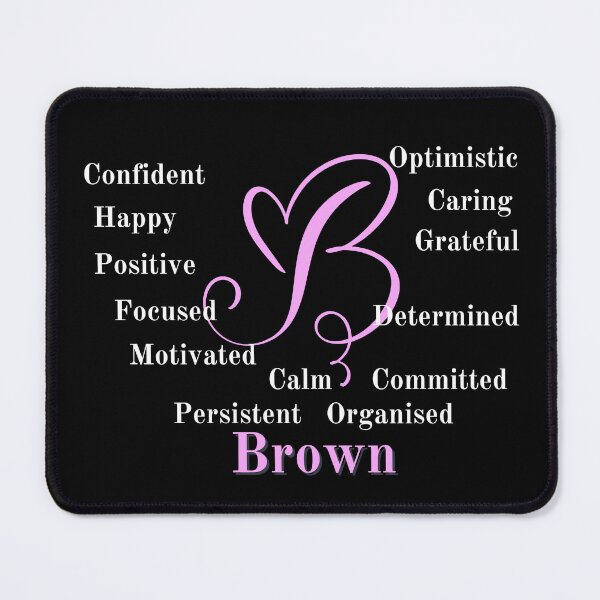 Item preview, Brown Family Monogram displays proud family characteristics designed and sold by Faelee.