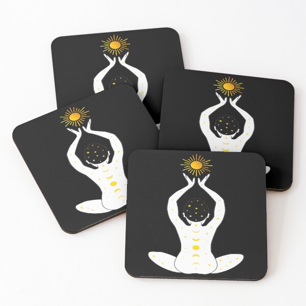 Item preview, half moon yoga pose  designed and sold by PennysCrafts.