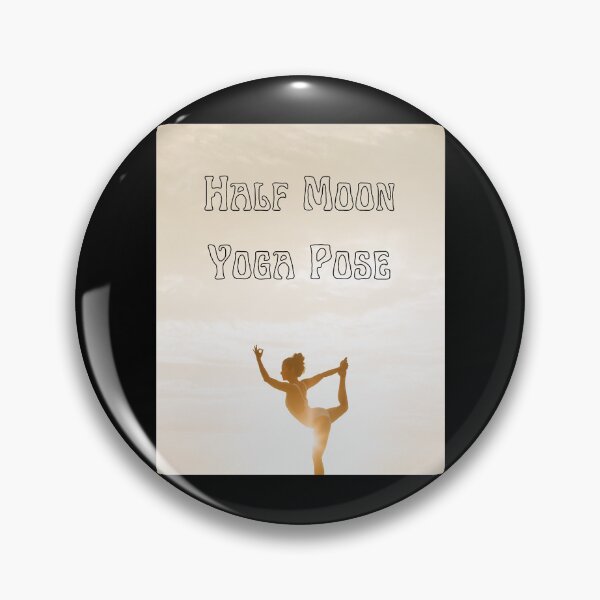 Item preview, half moon yoga pose  designed and sold by PennysCrafts.