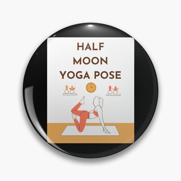 Item preview, Half Moon Yoga Pose  designed and sold by PennysCrafts.