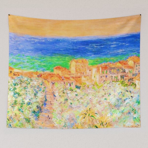 Item preview, Claude Monet painting Burgo Marina at Bordighera  designed and sold by CristalleLisa.