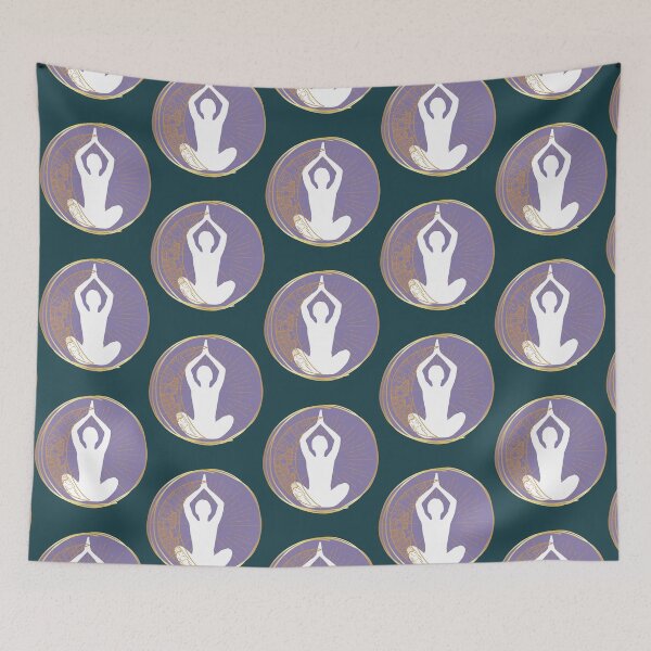 Item preview, Half moon yoga pose  designed and sold by PennysCrafts.