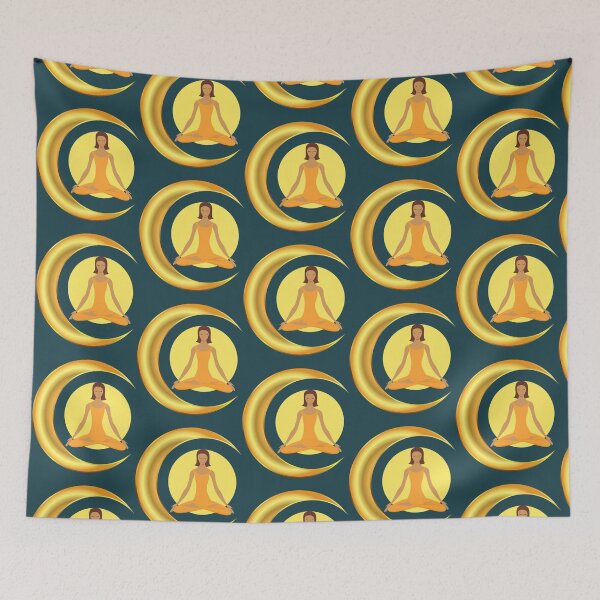 Artikelvorschau, Halbmond-Yoga-Pose entworfen und verkauft von PennysCrafts.