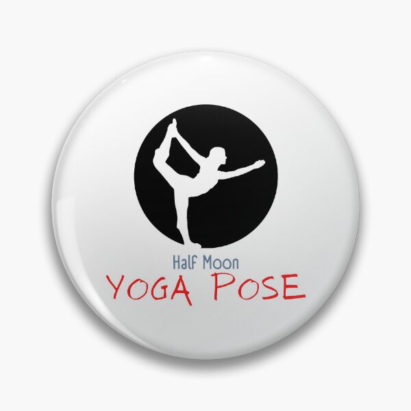 Item preview, Half moon yoga pose  designed and sold by PennysCrafts.