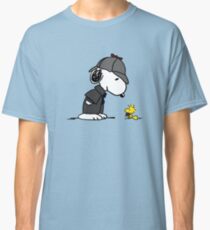 Snoopy Holmes and Woodstock Watson Classic T-Shirt