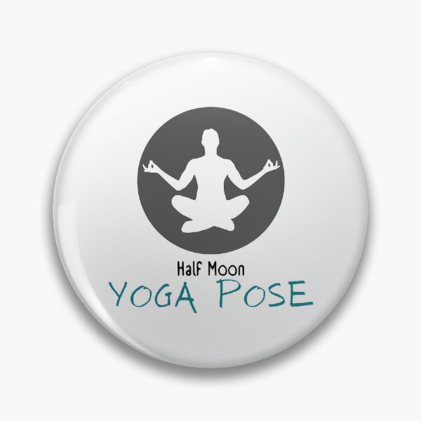 Item preview, Half moon yoga pose  designed and sold by PennysCrafts.