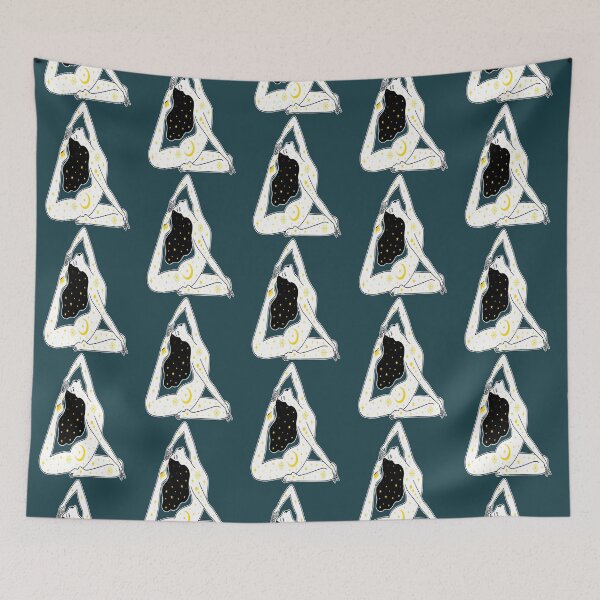 Item preview, Half Moon Yoga Pose  designed and sold by PennysCrafts.