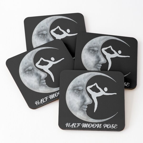 Item preview, Half Moon Yoga Pose Making Shapes With Yoga Pose Variations Cool Spirituality Meditation Gift For Yo designed and sold by PennysCrafts.