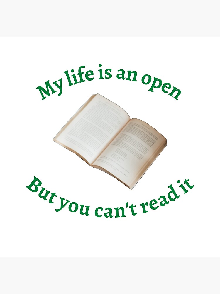 my-life-is-an-open-book-poster-for-sale-by-hanancoba-redbubble