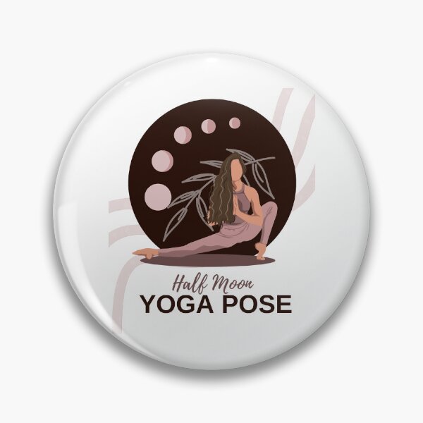 Item preview, Half Moon Yoga Pose, A cool half moon yoga pose, Yoga lover designed and sold by PennysCrafts.