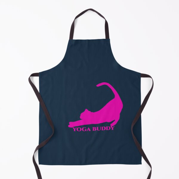 Item preview, Halfmoon Yoga Pose Yoga Buddy Cat Hot Pink Long designed and sold by PennysCrafts.