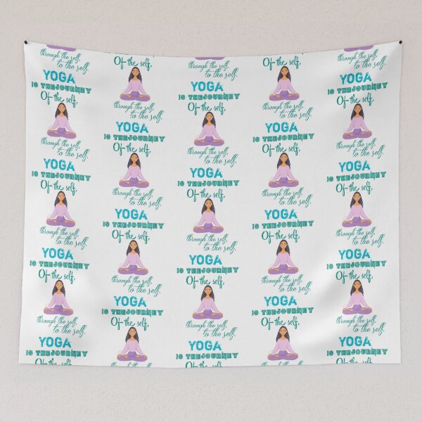 Item preview, Yoga is the journey of the self through the self to the self designed and sold by PennysCrafts.