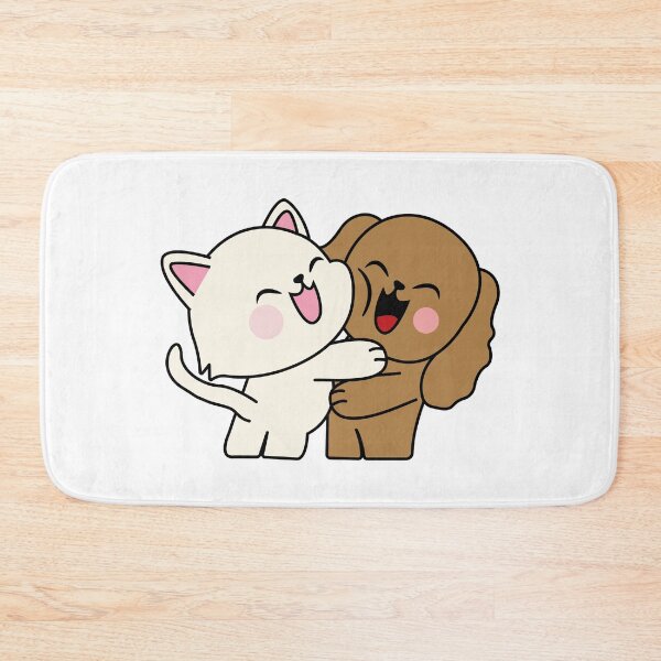 Item preview, Cute Cat and Dog Hugging | National Hug Day designed and sold by Pisutachio.