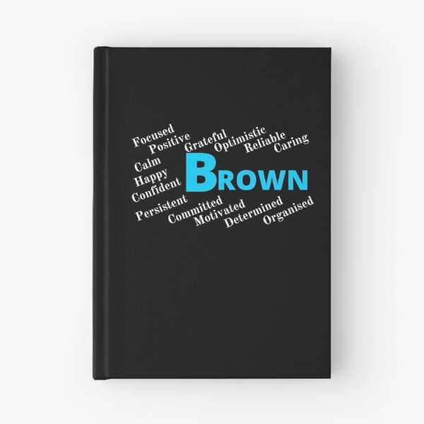 Item preview, Brown Family Monogram displays proud family characteristics designed and sold by Faelee.
