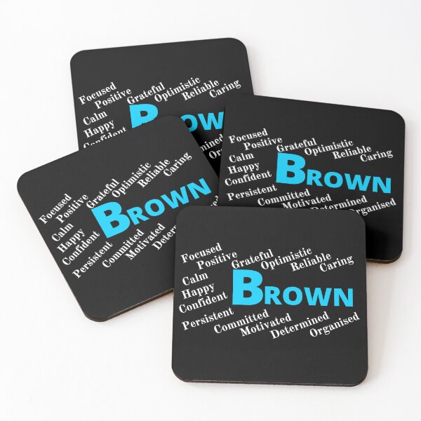 Item preview, Brown Family Monogram displays proud family characteristics designed and sold by Faelee.