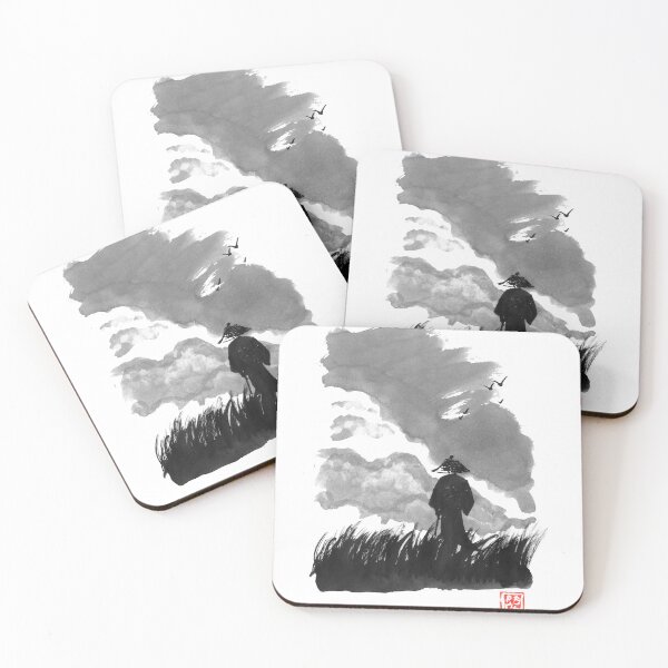 Item preview, samurai walking in the valley designed and sold by pechane.