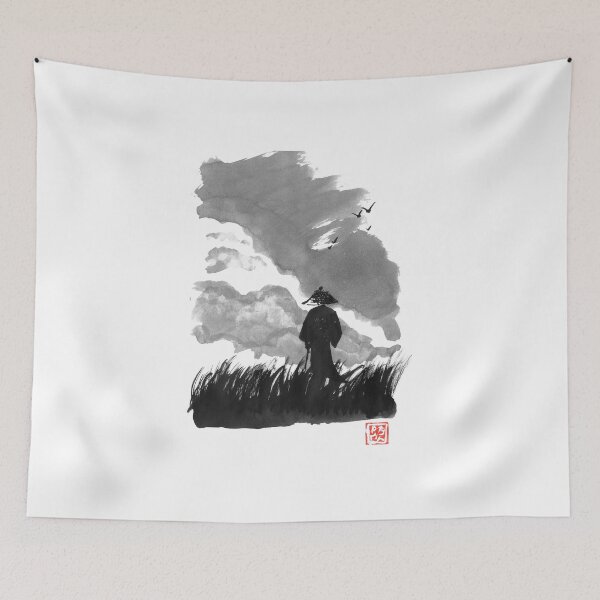 Item preview, samurai walking in the valley designed and sold by pechane.