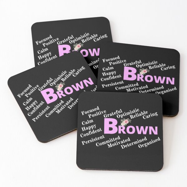 Item preview, Brown Family Monogram displays proud family characteristics designed and sold by Faelee.