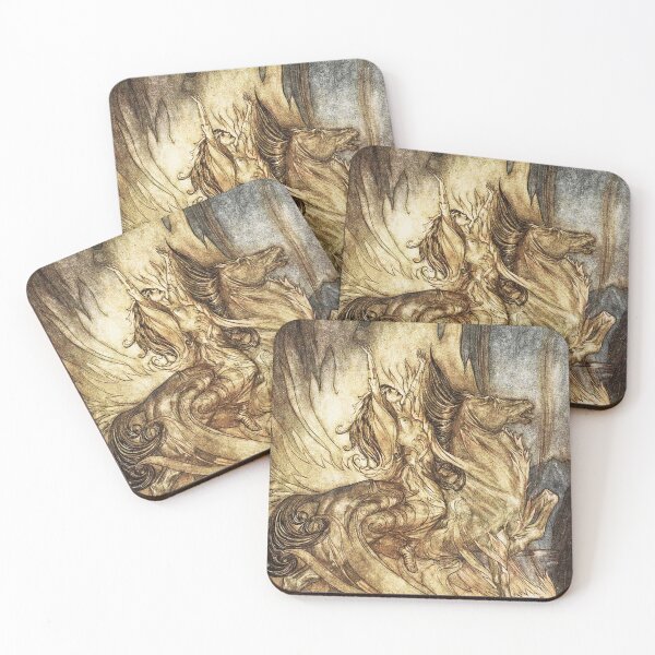 Item preview, Brunnhilde on Grane -  Arthur Rackham designed and sold by Vintage Designs +.