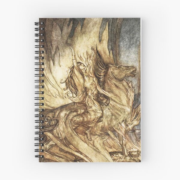 Item preview, Brunnhilde on Grane -  Arthur Rackham designed and sold by Vintage Designs +.