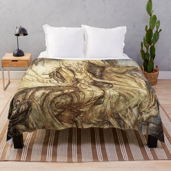 Item preview, Brunnhilde on Grane -  Arthur Rackham designed and sold by Vintage Designs +.