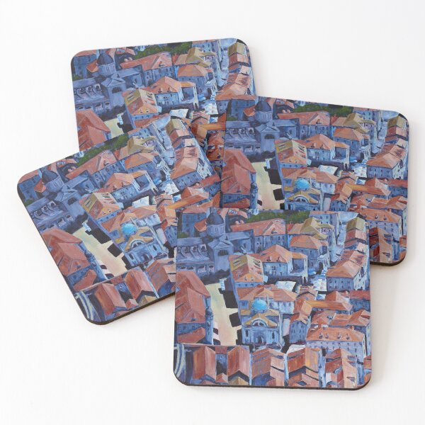 Item preview, Acrylic Painting of Dubrovnik Old Town From Above. designed and sold by Umdash919.