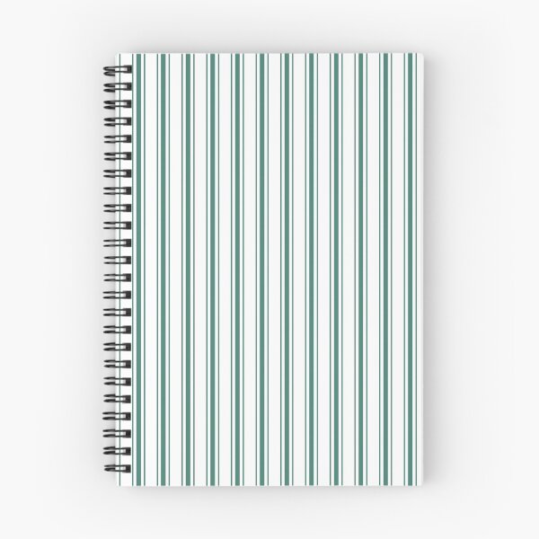 Item preview, Large Celebration Town Dark Green Vertical Mattress Ticking on White designed and sold by CelebrationTown.