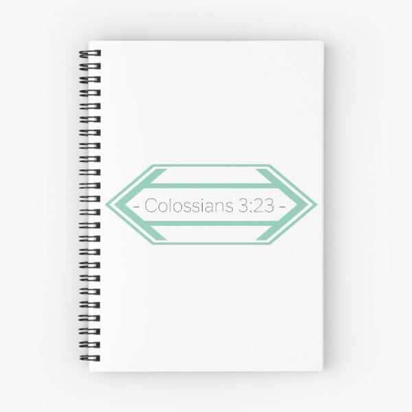 Item preview, Colossians 3:23 Scripture Geometric Teal Design designed and sold by caleighrb.