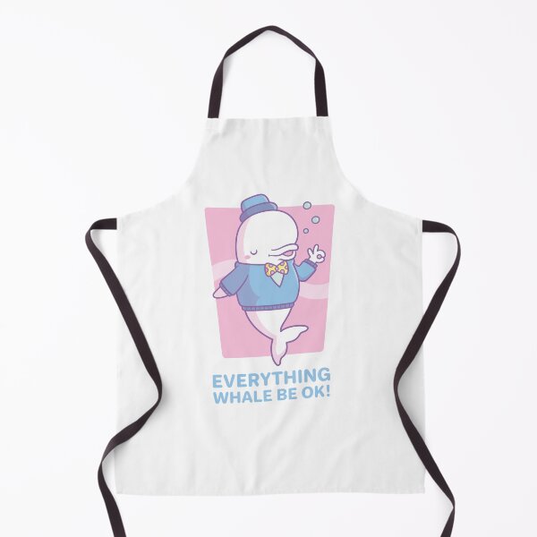 Item preview, Cute Beluga Whale Everything Whale Be Ok designed and sold by rustydoodle.