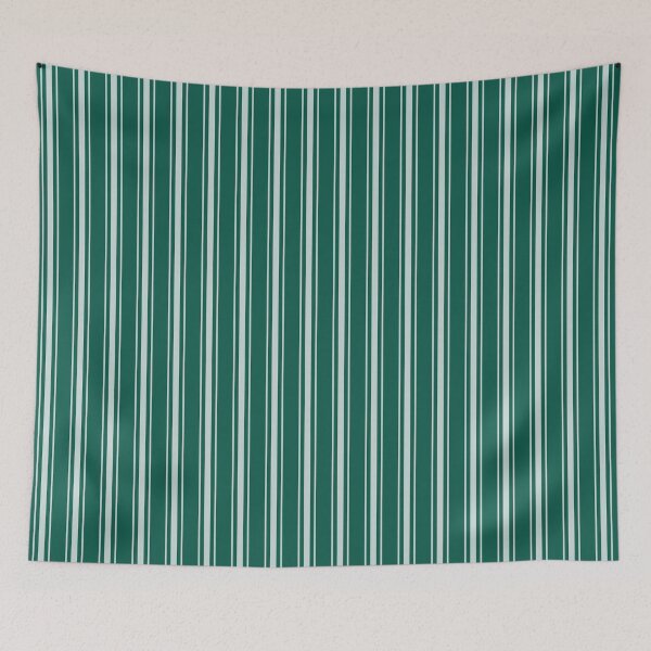 Item preview, Large White Vertical Mattress Ticking on Celebration Town Dark  Green designed and sold by CelebrationTown.