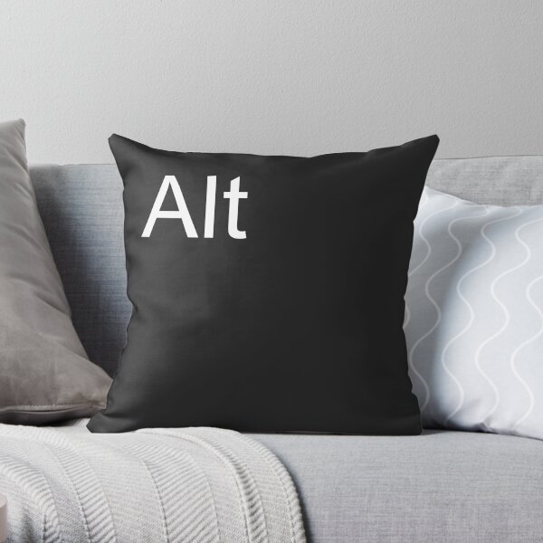 Alt Pillow in Black Throw Pillow
