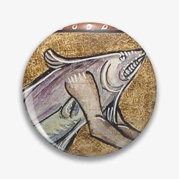 Item preview, Medieval fish with arms designed and sold by Vintage Designs +.