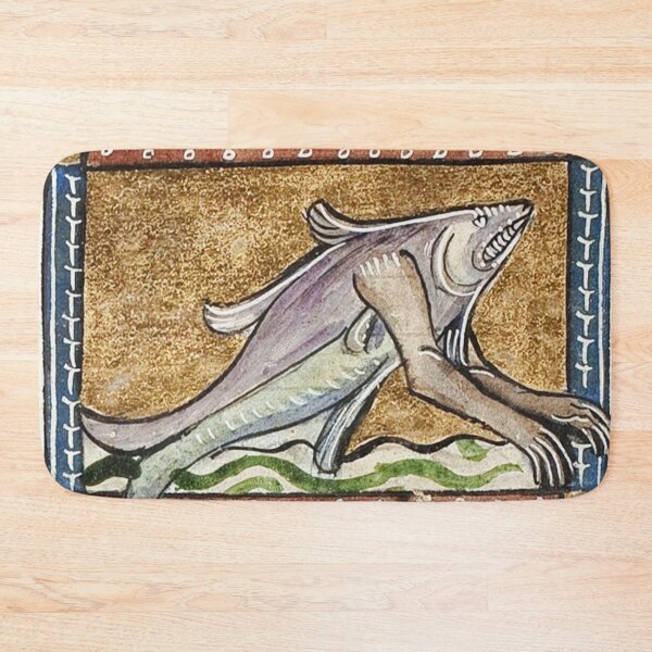 Item preview, Medieval fish with arms designed and sold by Vintage Designs +.