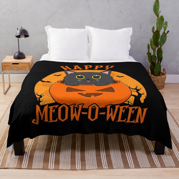 Item preview, Happy Halloween Meowoween Cute Black Cat Party Costume Gift designed and sold by MalloWilli.