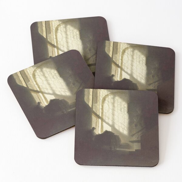 Item preview,  A Man seated reading at a Table in a Lofty Room - after Rembrandt designed and sold by Vintage Designs +.