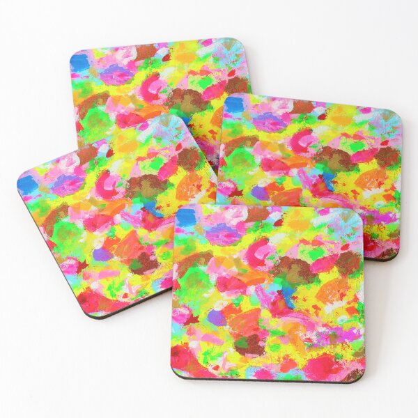 Item preview, 301. Summertime, colorful neon abstract, colorful abstract pattern, psychedelic art, Psychedelic Trippy Hippy Colorful  designed and sold by Veera Zukova.