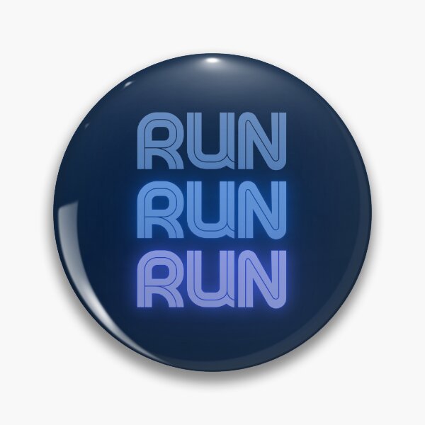 Item preview, Run run run in blue for agility and dog enthusiasts designed and sold by PausePapote.