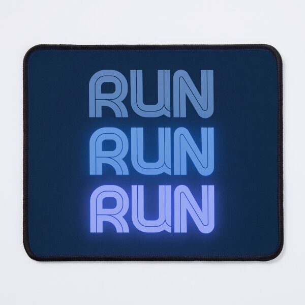 Item preview, Run run run in blue for agility and dog enthusiasts designed and sold by PausePapote.