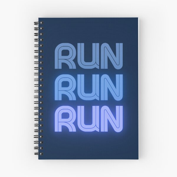 Item preview, Run run run in blue for agility and dog enthusiasts designed and sold by PausePapote.