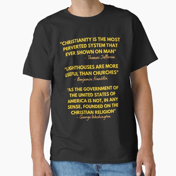 Item preview, Anti Christianity and Anti Religion | Separation Of Church And State Original Design Tee | Church State Separation Stickers designed and sold by sugarcube1999.